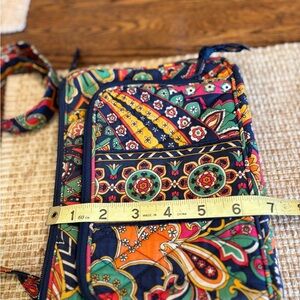 Vera Bradley Navy Multicolor Paisley Quilted Crossbody